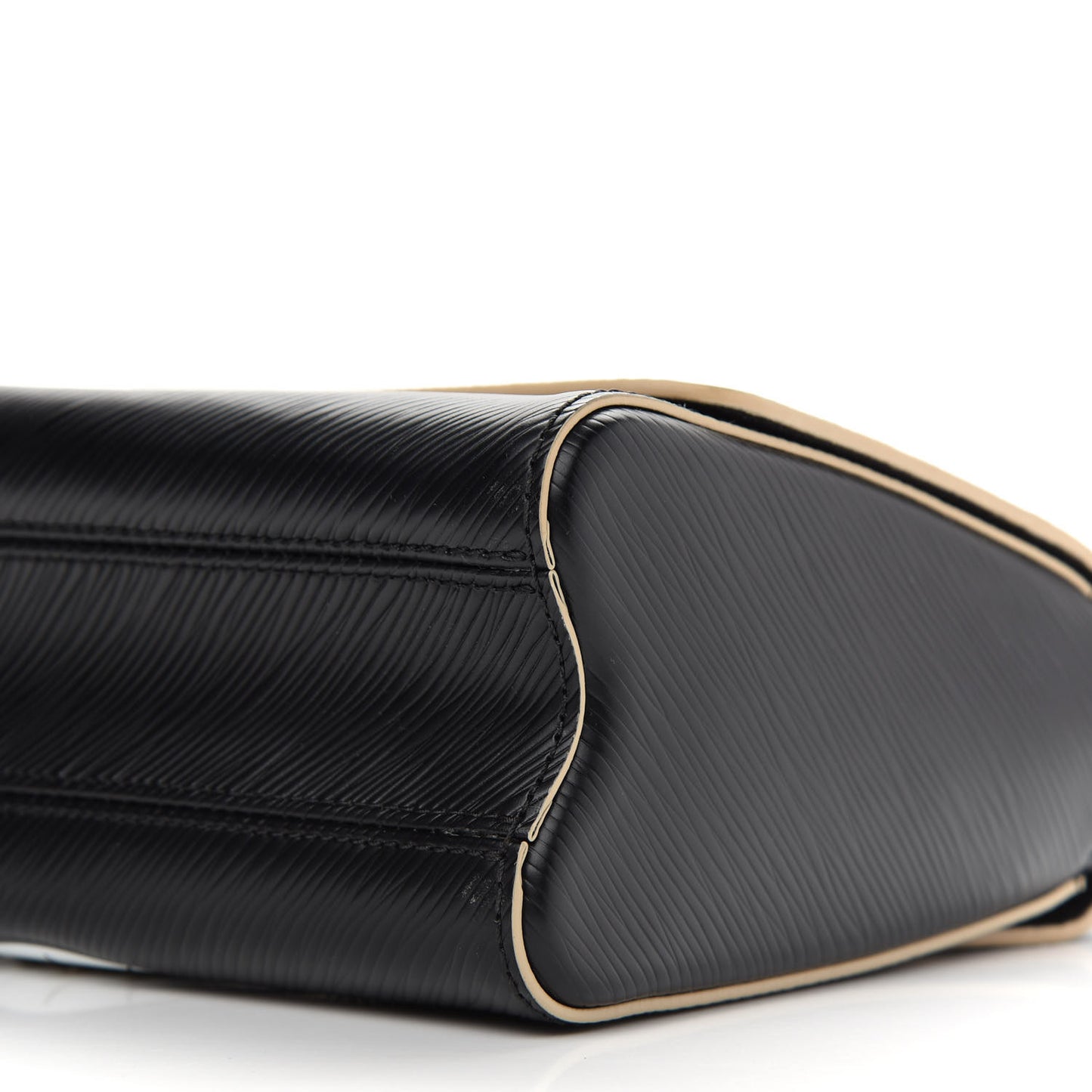 Epi Travel Stickers Twist Shoulder Bag MM Black