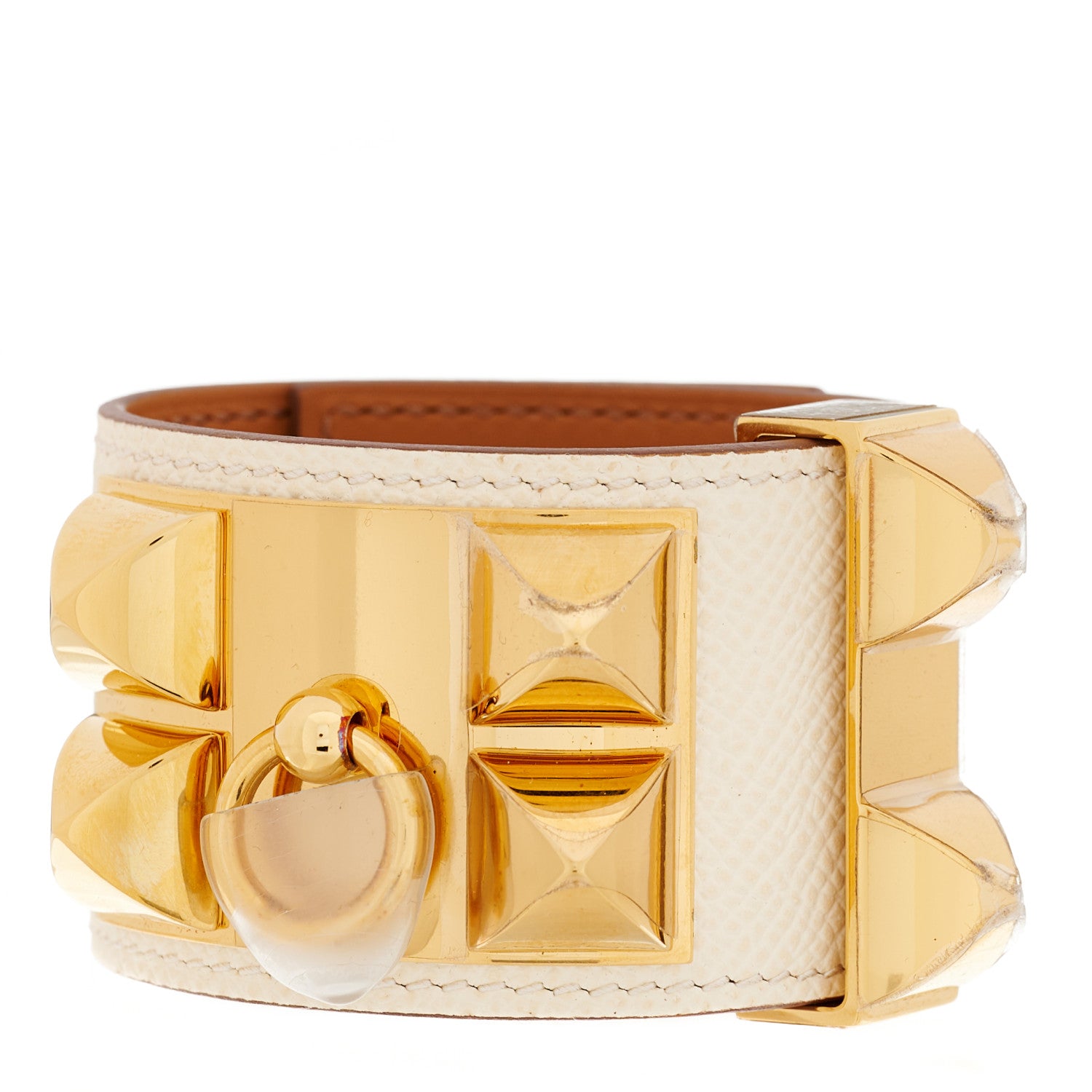 Hermes Epsom Collier de Chien CDC Bracelet T2 Nata 1 of 6