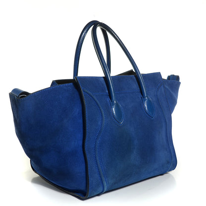 Celine Suede Medium Phantom Luggage Royal Blue 3 of 7