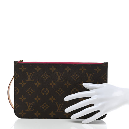 Louis Vuitton Monogram Neverfull MM GM Pochette Pivoine 2 of 7