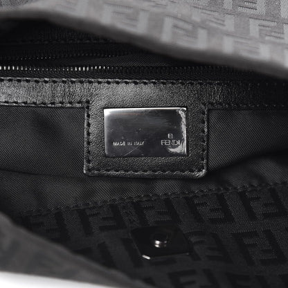 Fendi Zucchino Shoulder Bag Black 6 of 10