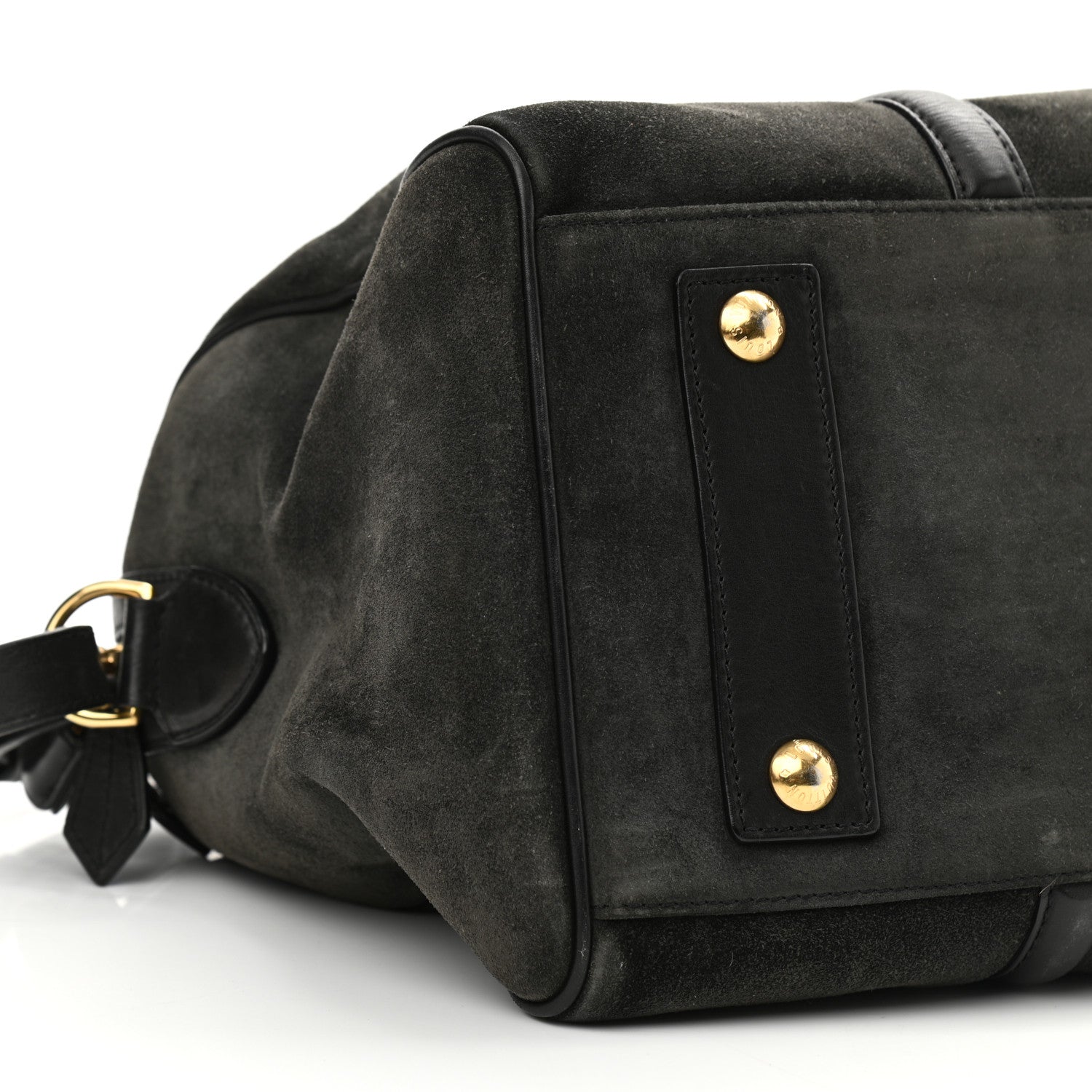 Louis Vuitton Suede Calfskin SC Bag MM Asphalt 9 of 12
