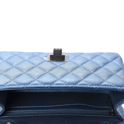 Chanel Metallic Sheepskin Quilted 2.55 Reissue Mini Flap Blue 5 of 10