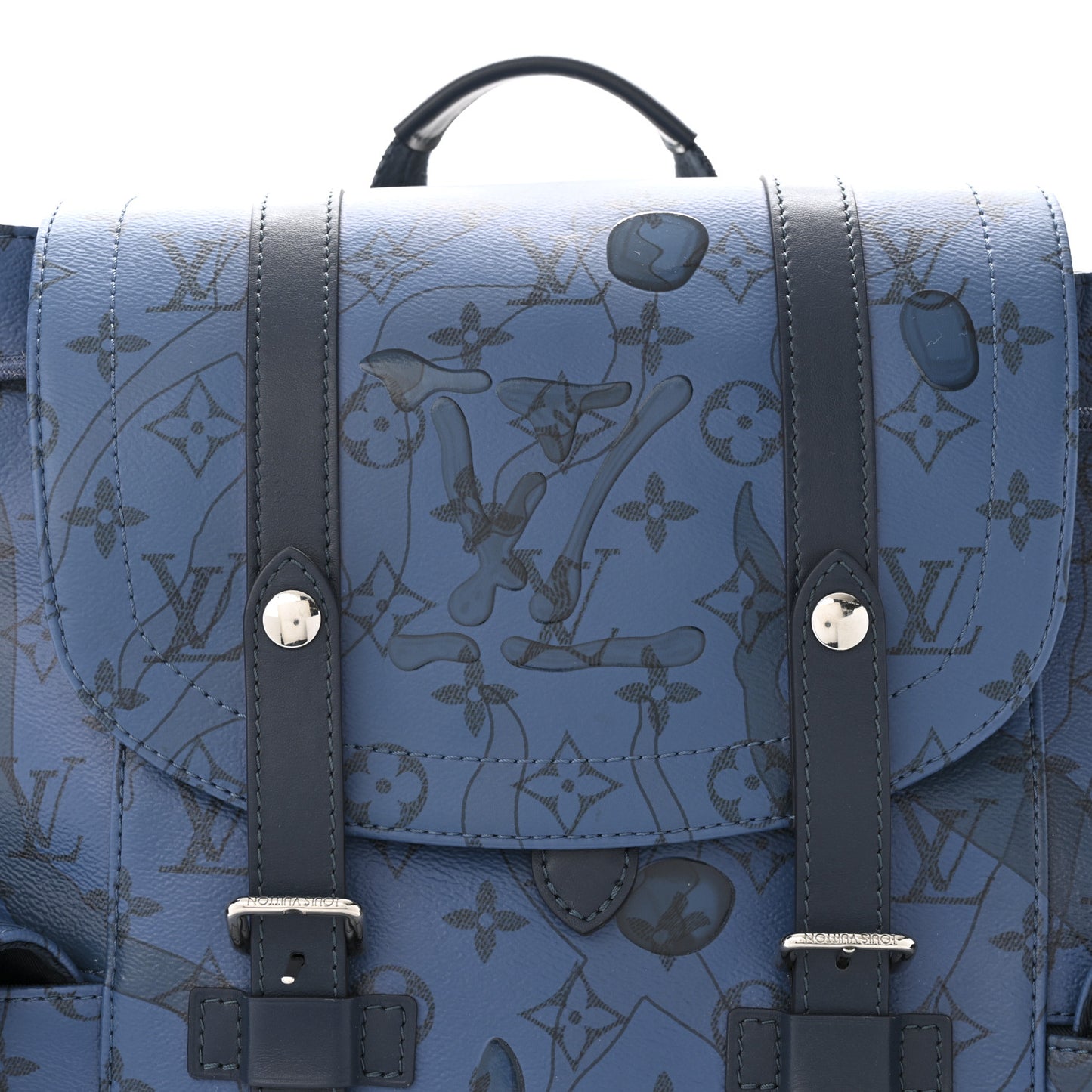 Monogram Aquagarden Christopher MM Backpack Abyss Blue