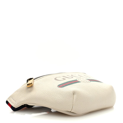 Gucci Grained Calfskin Small Logo Belt Bag White 4 of 9
