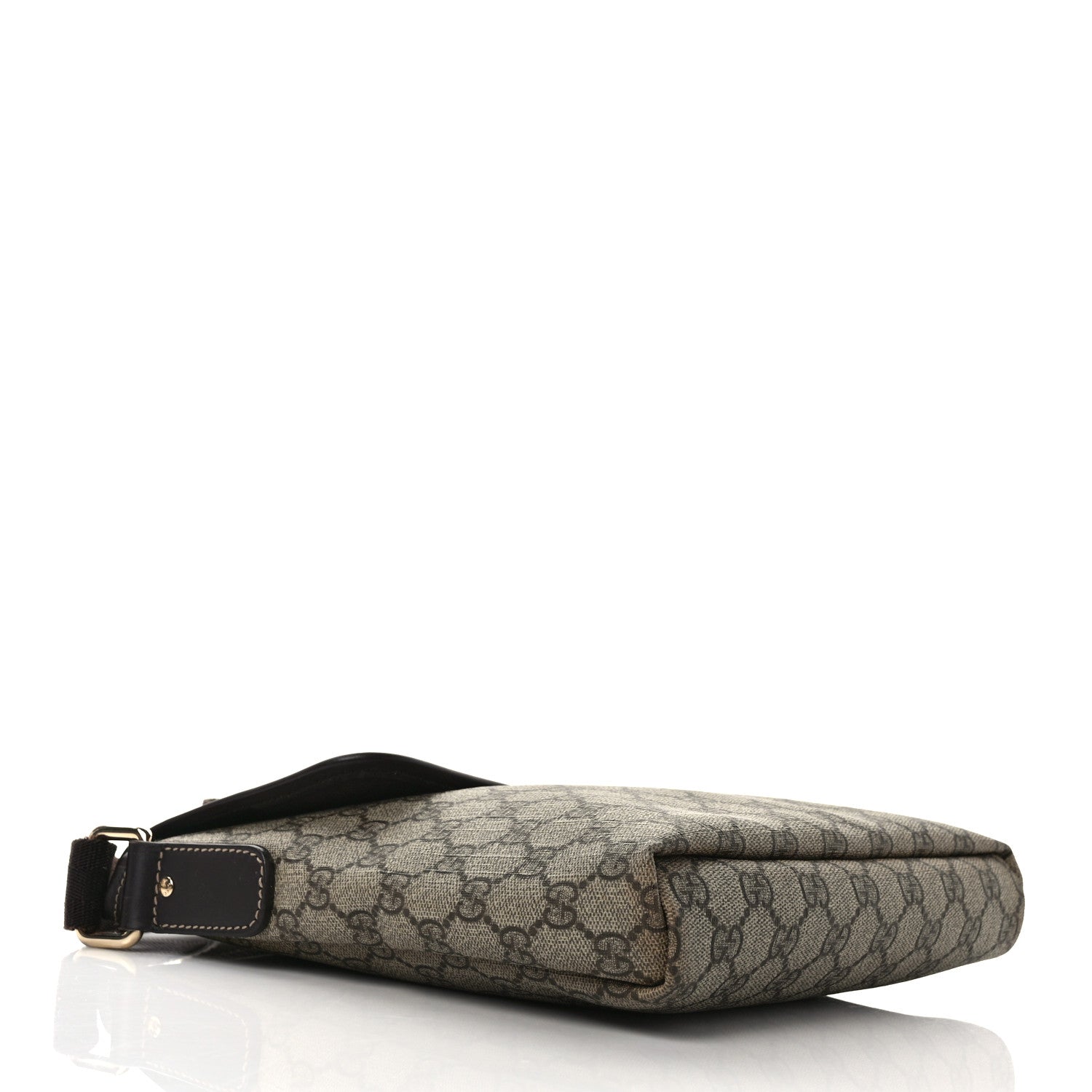 Gucci GG Plus Monogram Small Flap Messenger Bag Beige Dark Brown 3 of 10