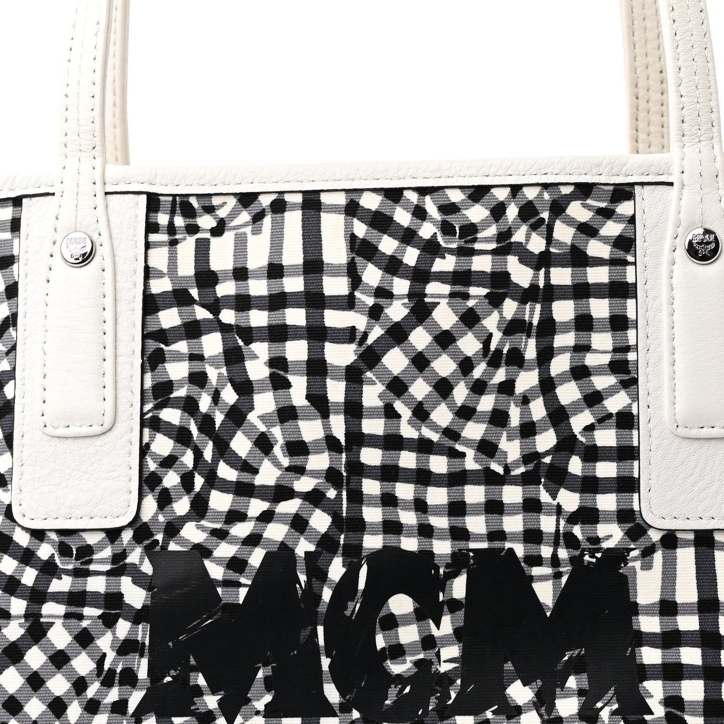 Visetos Medium Liz Reversible Shopper Tote White