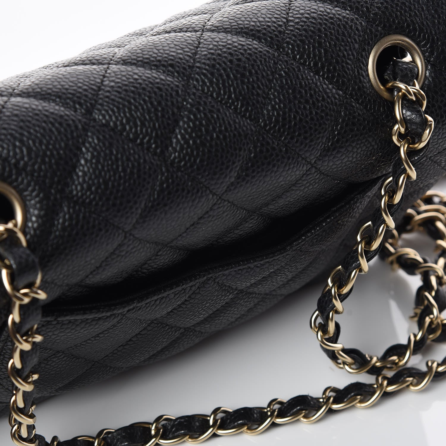 Chanel Caviar Quilted Mini Rectangular Flap Dark Charcoal 10 of 10