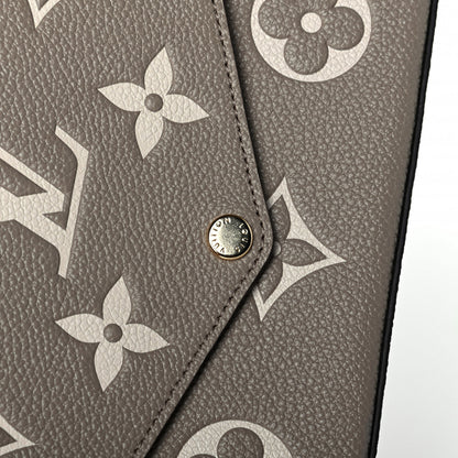 Louis Vuitton Empreinte Monogram Giant Felicie Pochette Tourterelle Creme 7 of 9