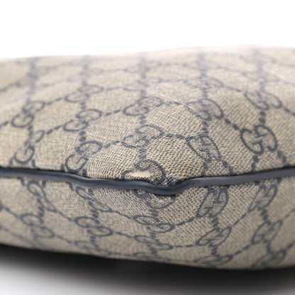 Gucci GG Plus Monogram Large Flat Messenger Bag Beige Blue 9 of 12