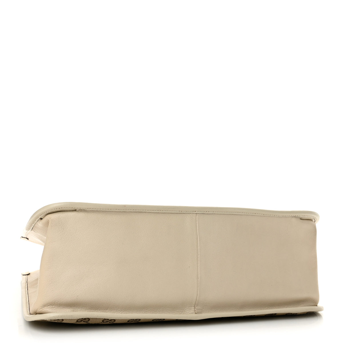 Gucci Monogram Calfskin Large Horsebit 1955 Tote Bag Beige Mystic White 4 of 12