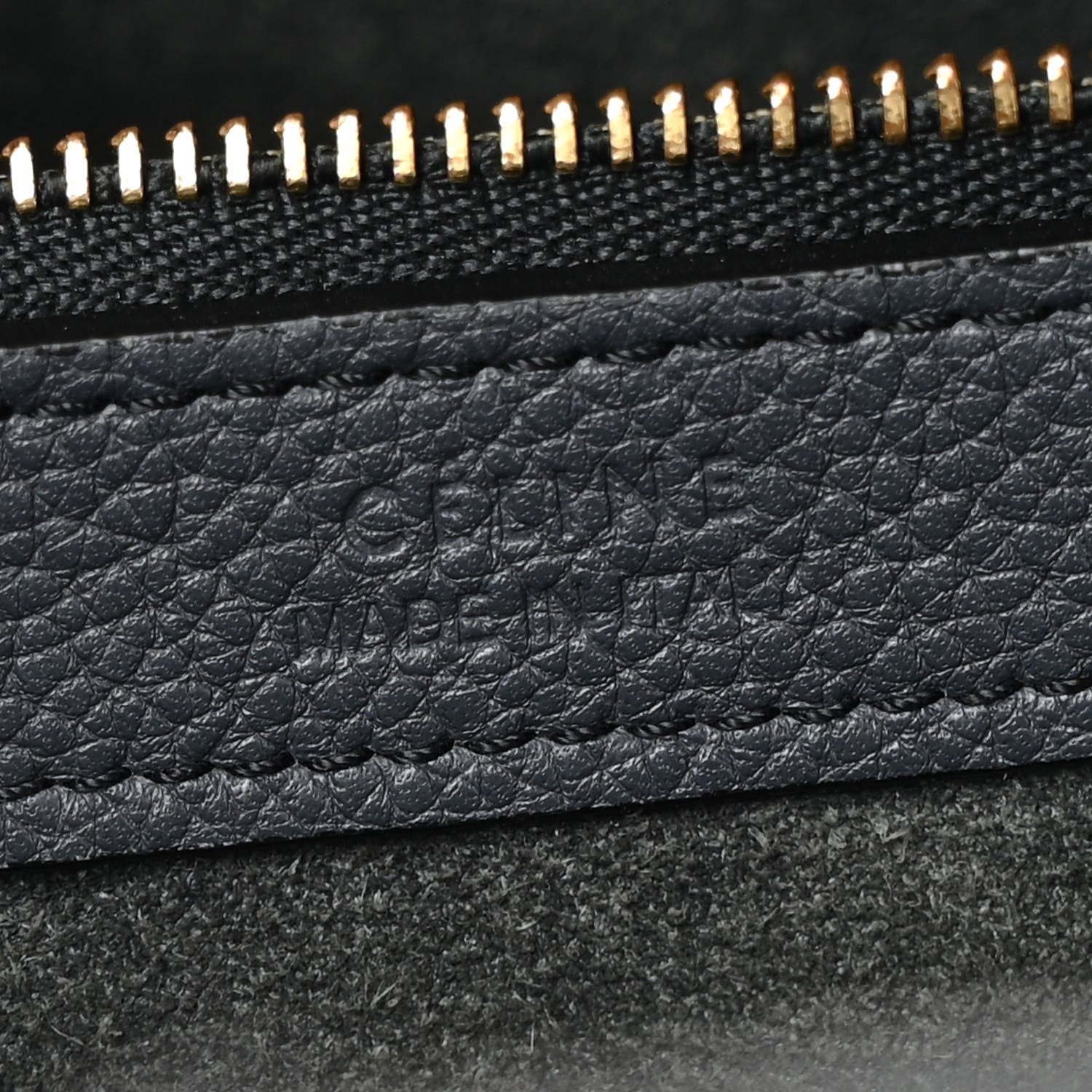 Celine Soft Grained Calfskin Small Belt Cabas Phantom Slate 6 of 13