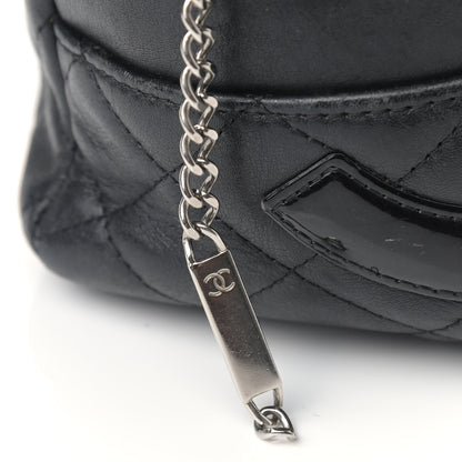 Chanel Calfskin Quilted Large Cambon Bowler Black 16 of 18