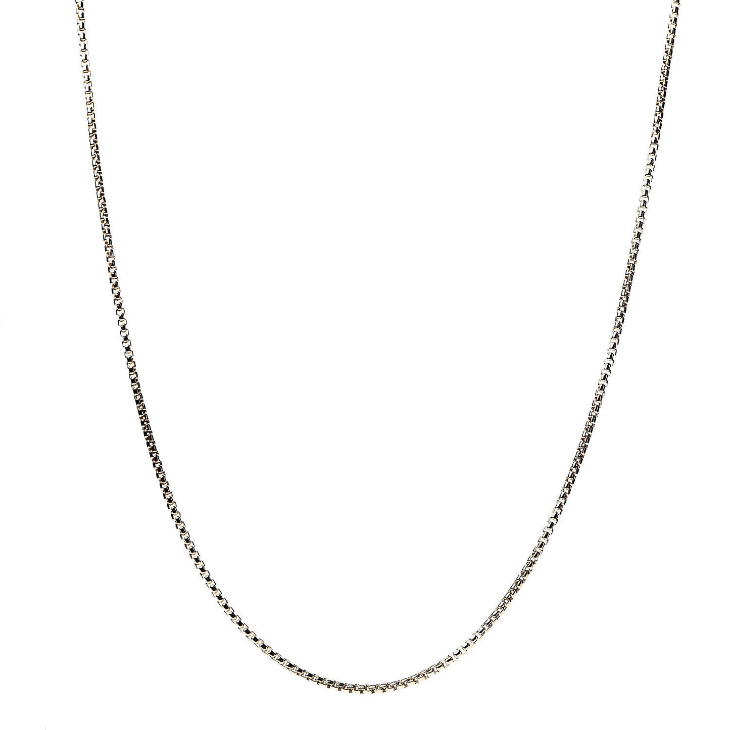 18K Yellow Gold Box Chain Necklace