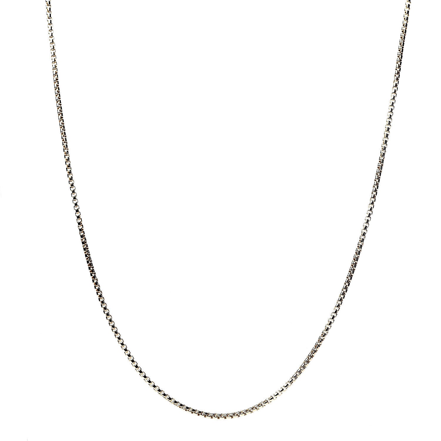 John Hardy 18K Yellow Gold Box Chain Necklace 1 of 4