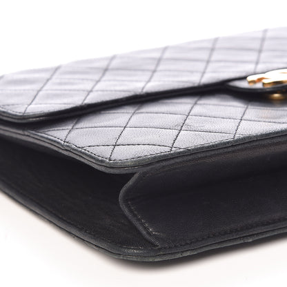 Chanel Lambskin Quilted Medium Single Flap Black 9 of 10