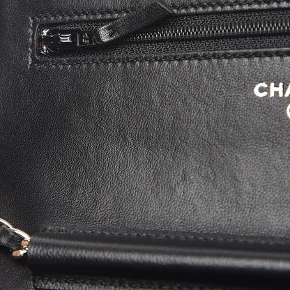 Chanel Lambskin Quilted Wallet On Chain WOC Black 8 of 9