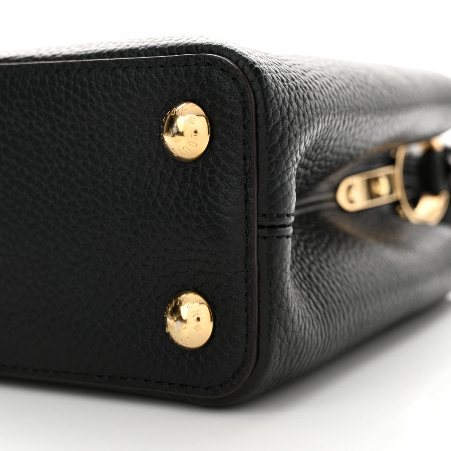 Louis Vuitton Taurillon Capucines BB Black 9 of 10