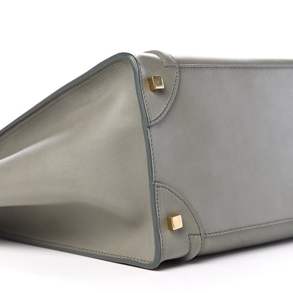 Celine Smooth Calfskin Mini Luggage Grey 7 of 9