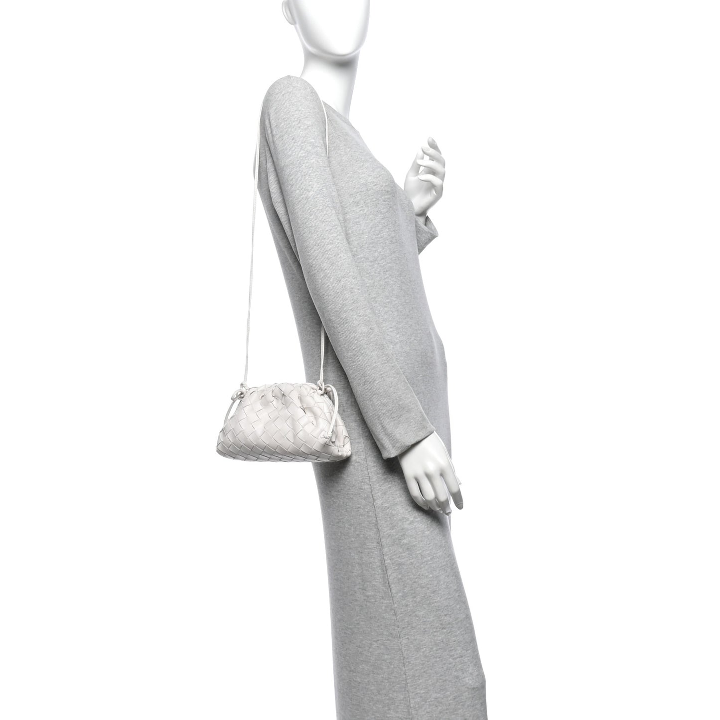 Nappa Intrecciato The Mini Pouch Chalk