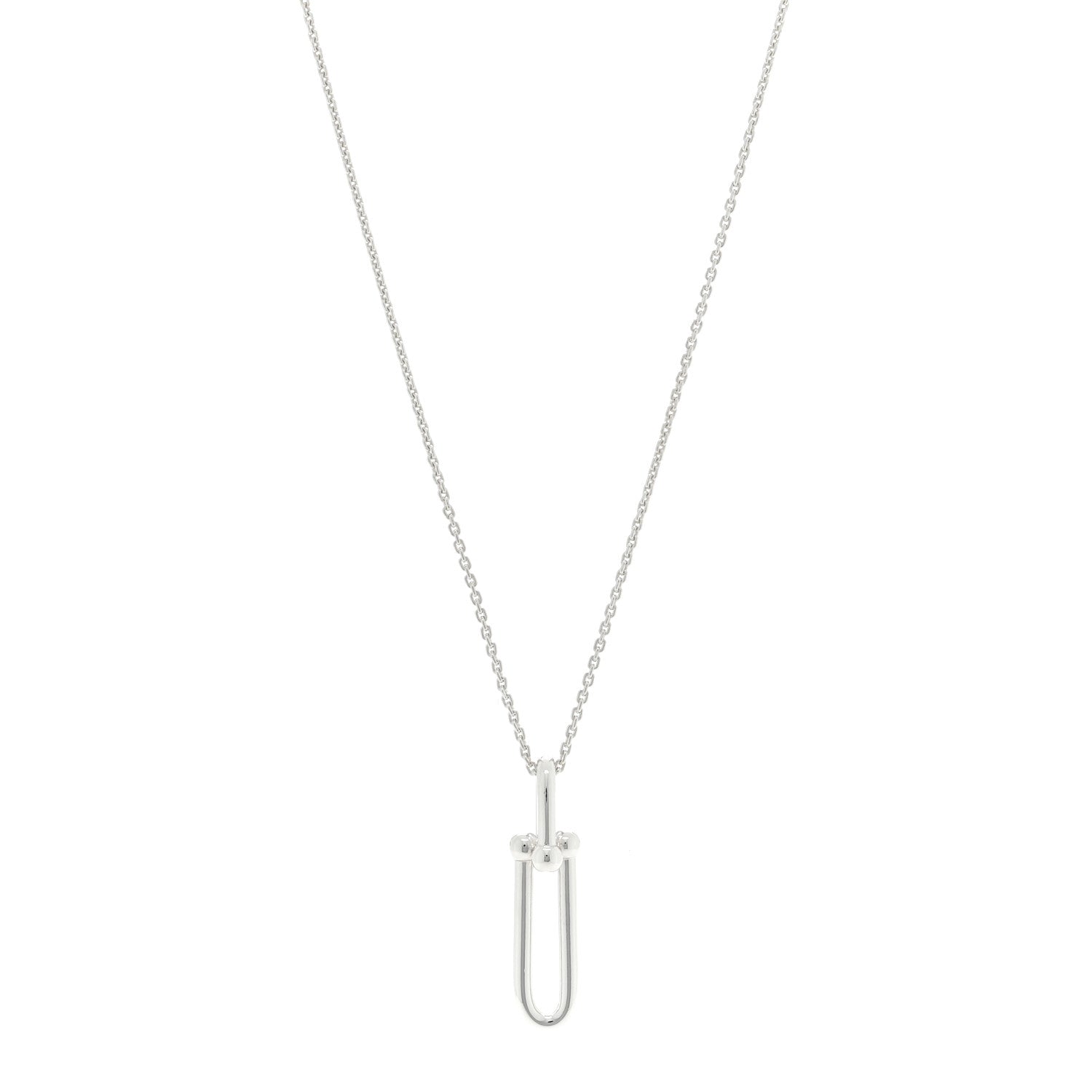 Tiffany Sterling Silver HardWear Link Pendant Necklace 1 of 4