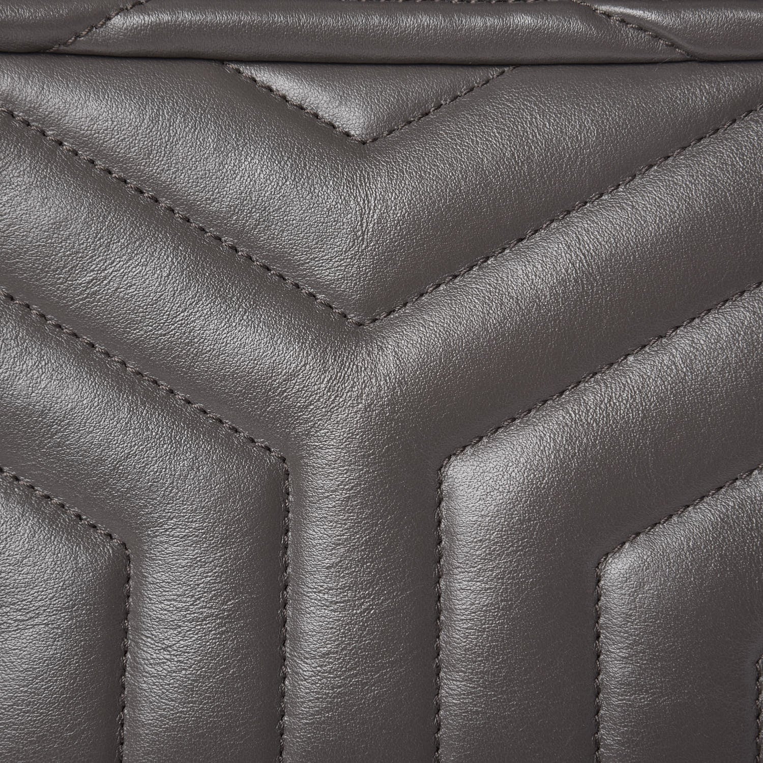 Saint Laurent Calfskin Y Quilted Monogram Small Loulou Chain Satchel Earth 10 of 10