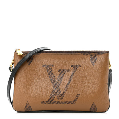 Louis Vuitton Reverse Monogram Giant Double Zip Pochette 1 of 15