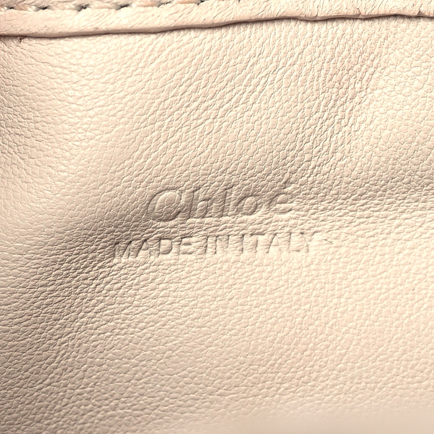 Chloe Calfskin Mate Woven Drawstring Shoulder Bag Nude 6 of 10