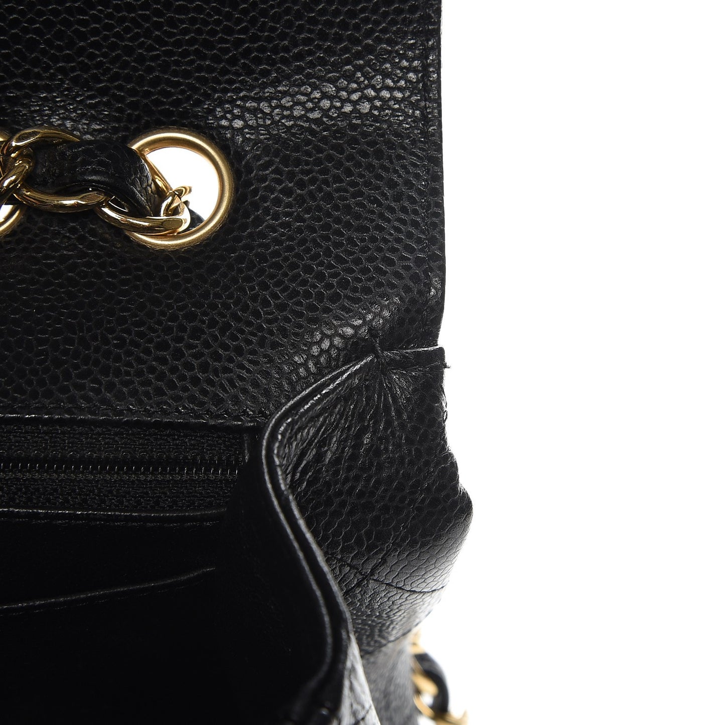 Caviar Quilted Jumbo Single Flap Black