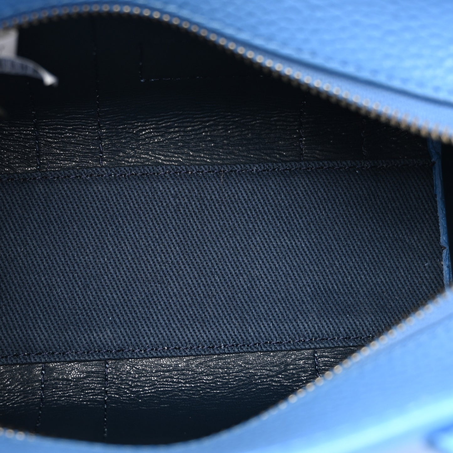 Grained Calfskin Mini The Tote Bag Spring Blue