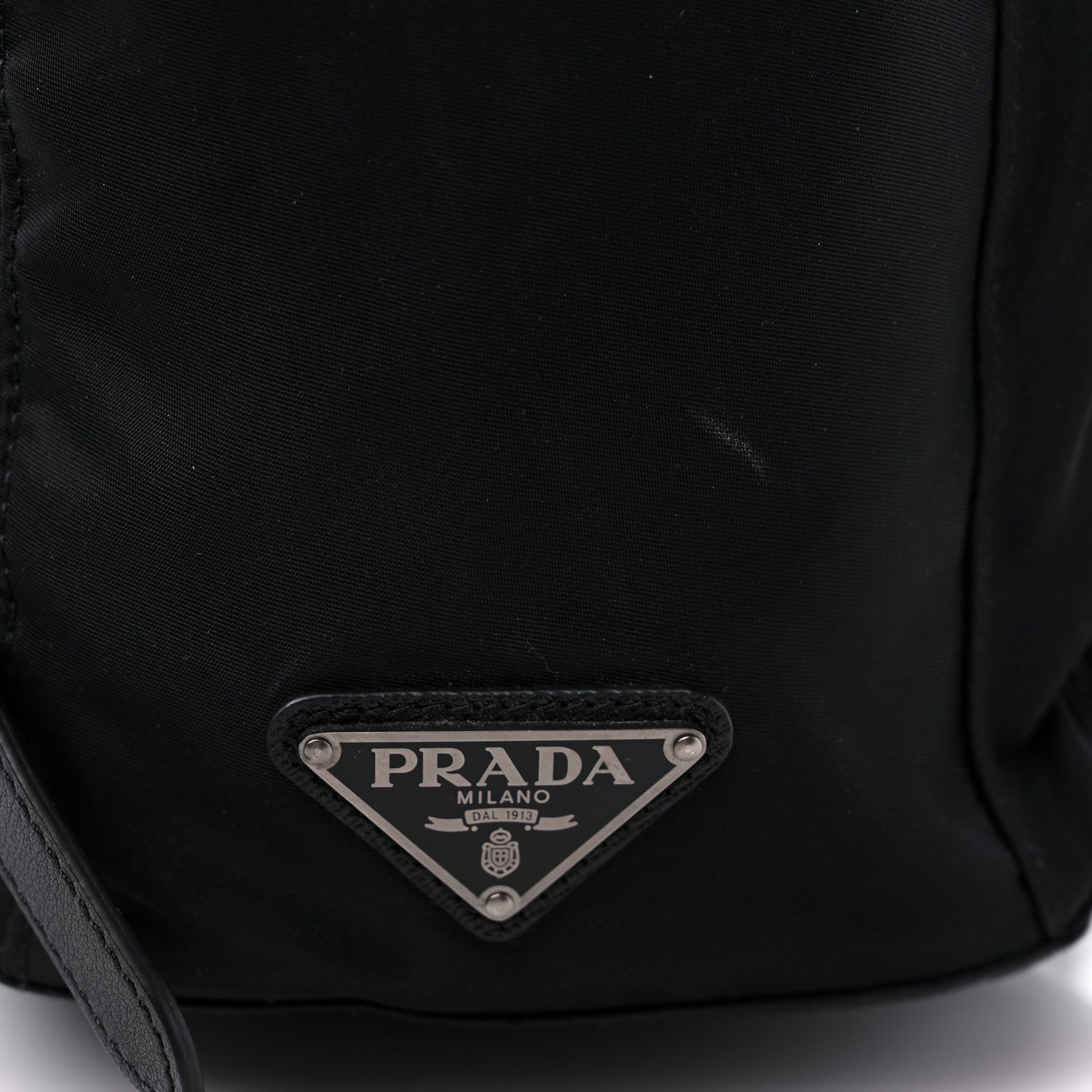 Prada Nylon New Vela Studded Backpack Black 9 of 9