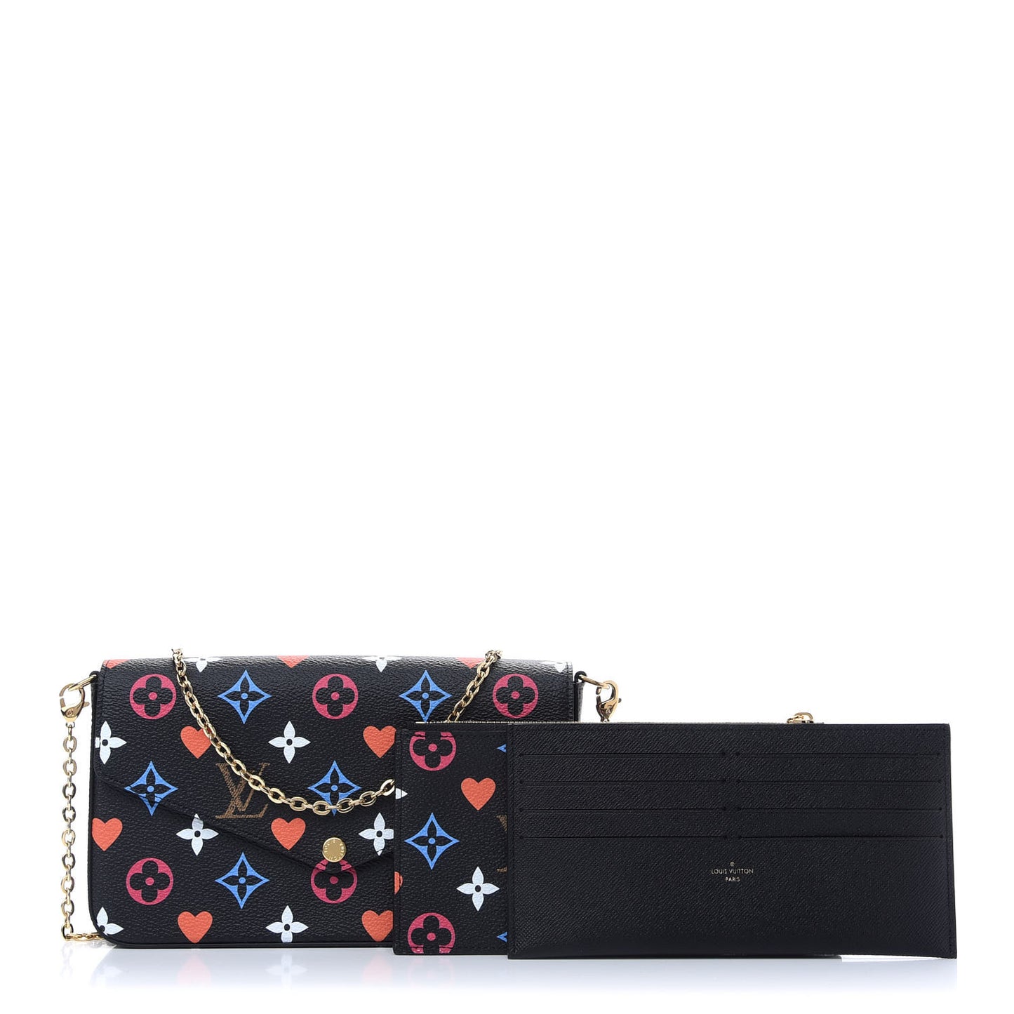 Game On Felicie Chain Wallet Black