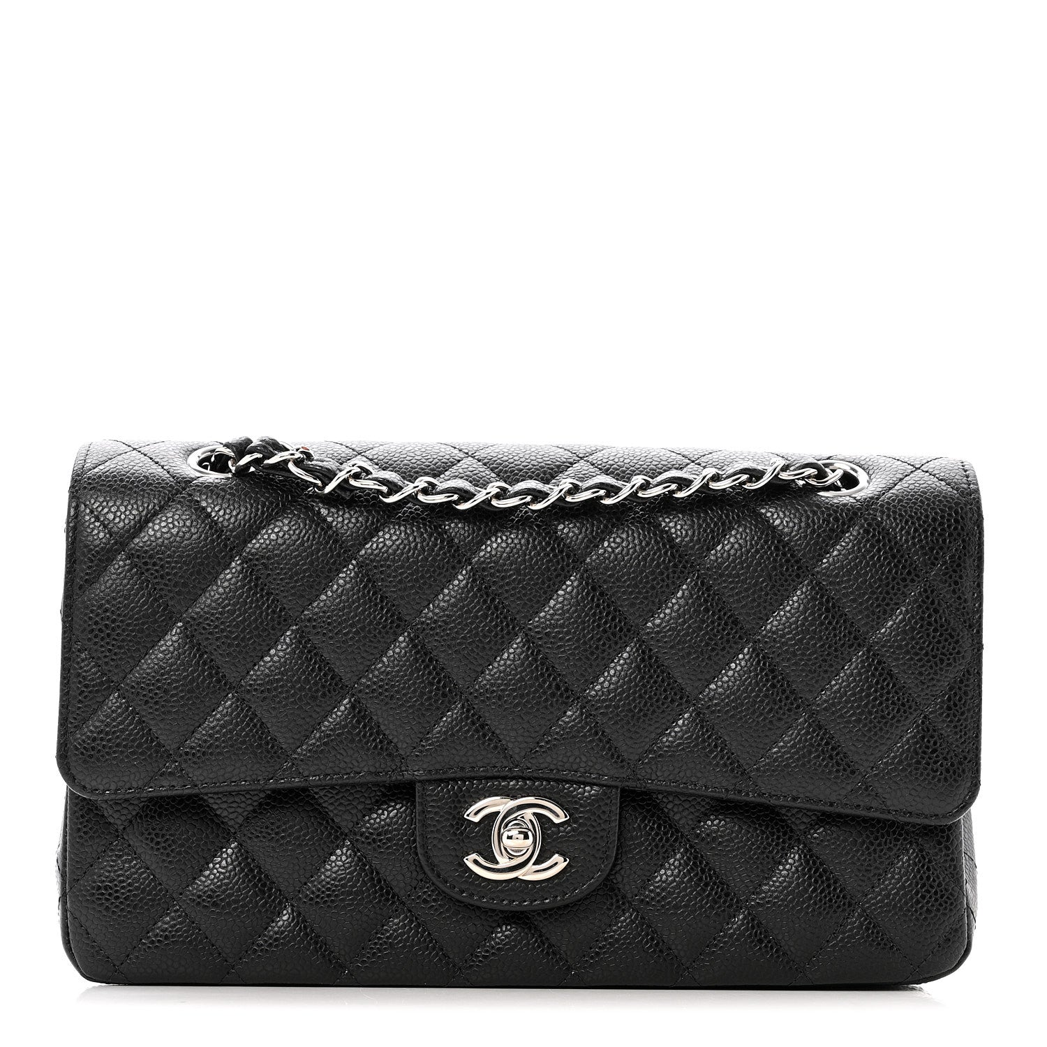 Chanel Caviar Quilted Medium Double Flap Black 1 of 13