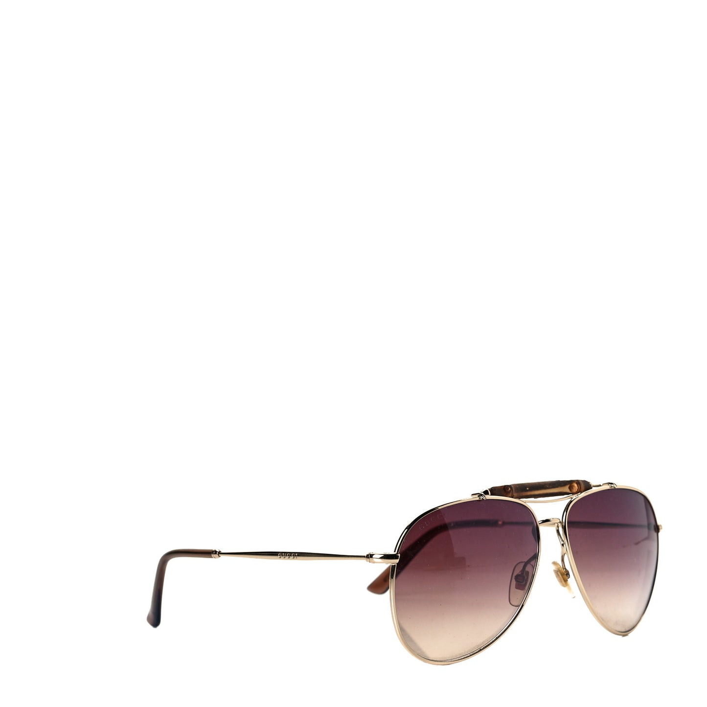 Bamboo Aviator GG 2235/S Sunglasses Brown Gold