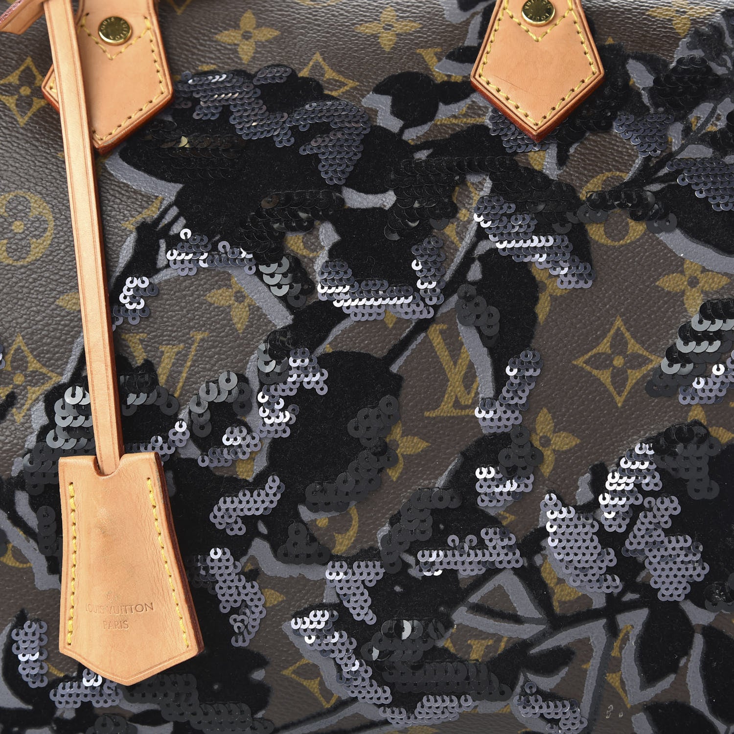 Louis Vuitton Monogram Fleur De Jais Sequins Speedy 30 9 of 9