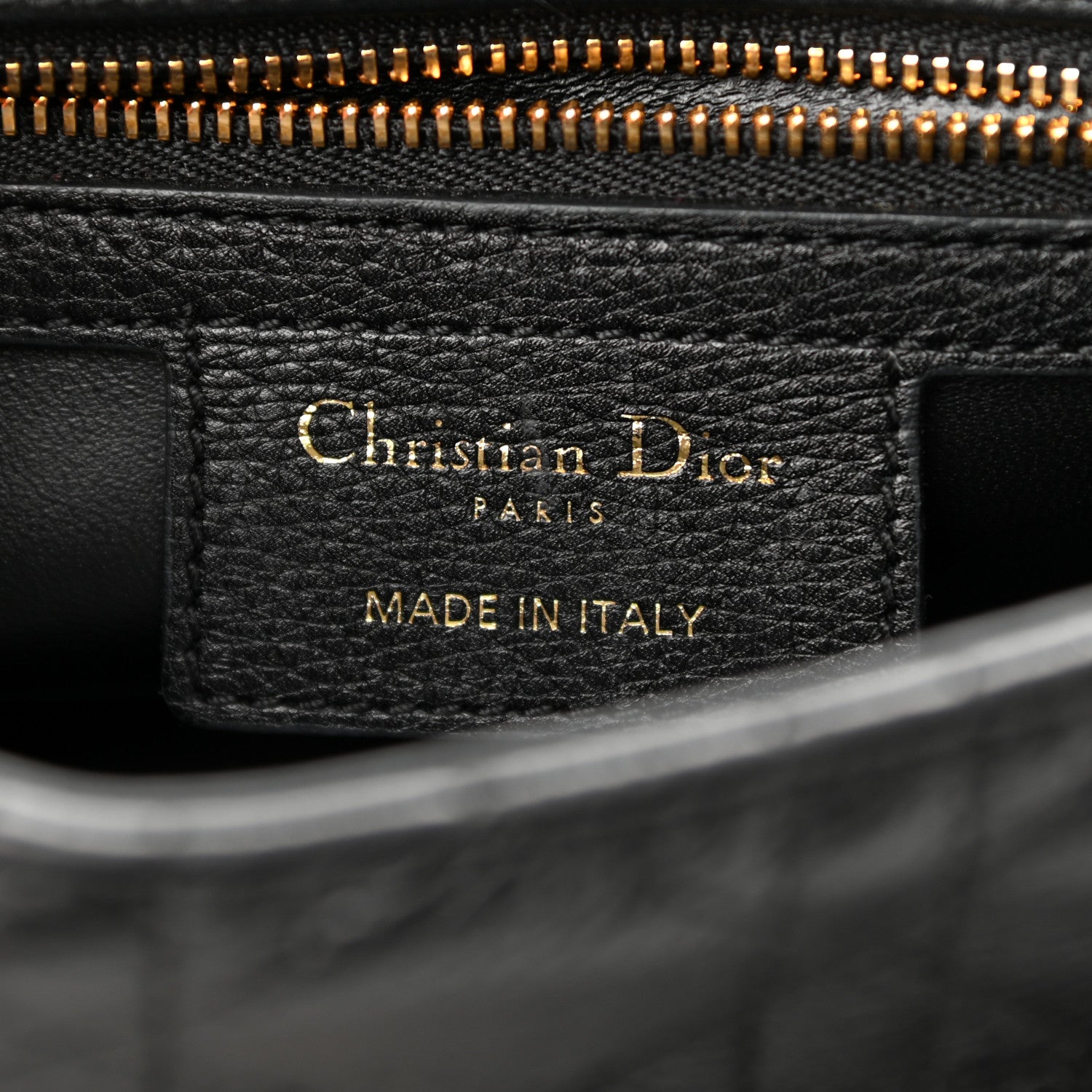 Christian Dior Calfskin Cannage Small Caro Bag Black 6 of 10
