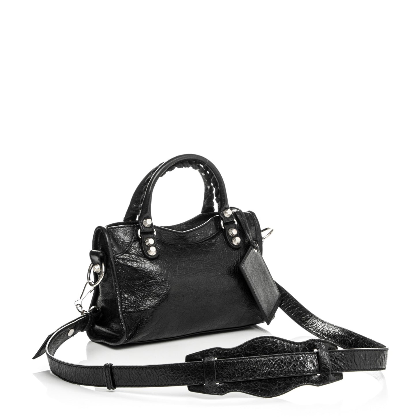 Agneau Giant 12 Silver Hardware Mini City Black