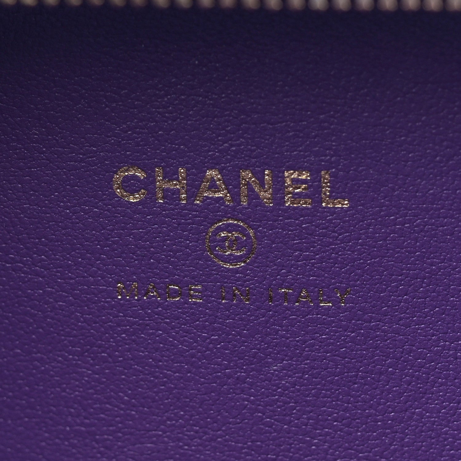 Chanel Lambskin Quilted Top Handle Mini Vanity Case Purple 6 of 10