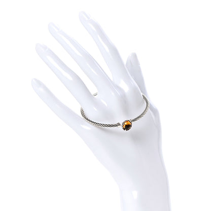 David Yurman Sterling Silver Citrine 3mm Chatelaine Bracelet 2 of 4