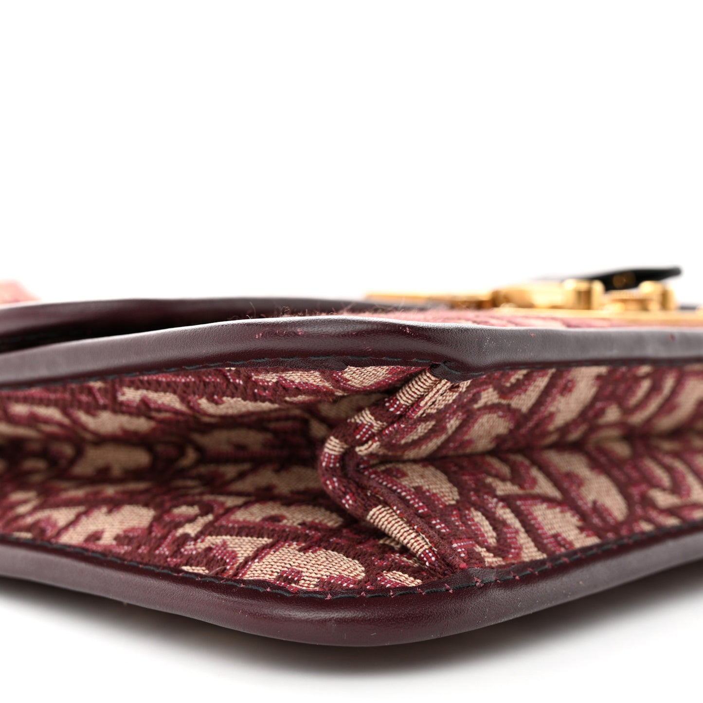 Oblique Dioraddict Flap Bag Burgundy