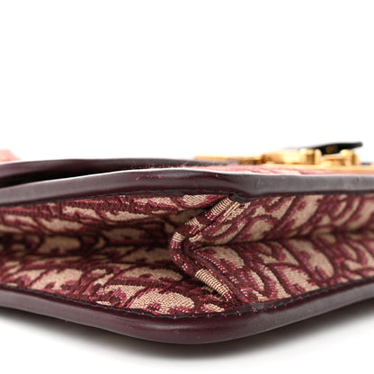Christian Dior Oblique Dioraddict Flap Bag Burgundy 9 of 15