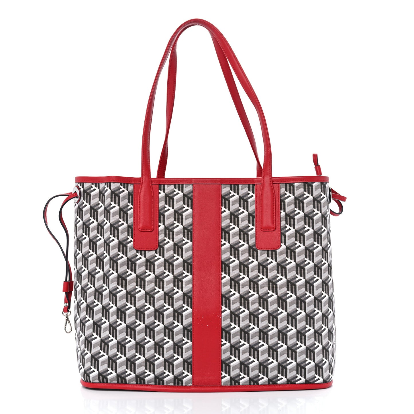 Visetos Medium Liz Reversible Shopper Tote Ruby Red