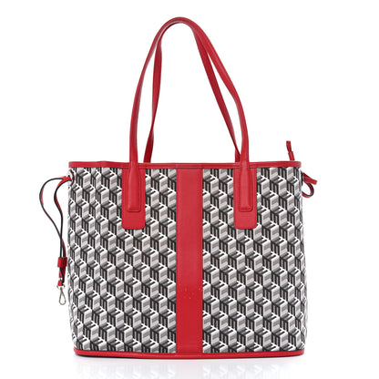 MCM Visetos Medium Liz Reversible Shopper Tote Ruby Red 2 of 15