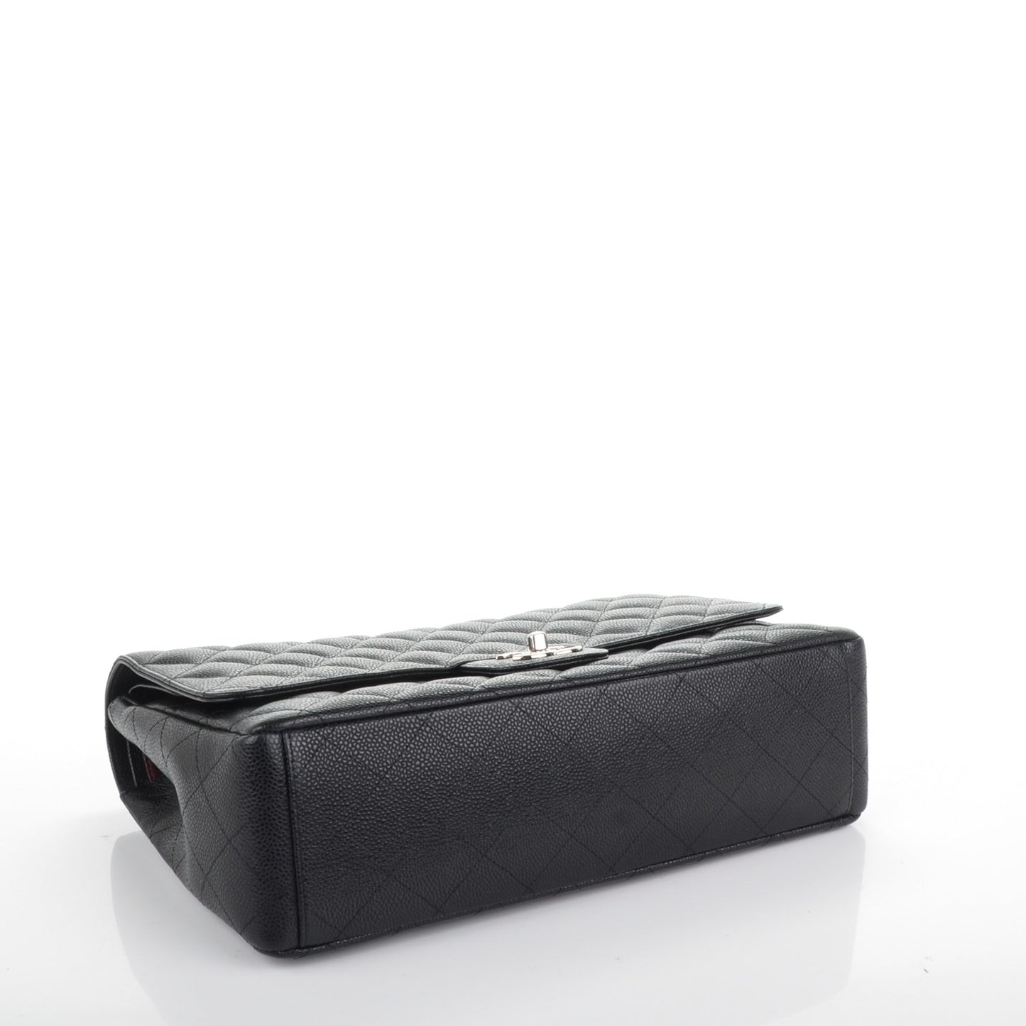 Caviar Quilted Maxi Double Flap Black