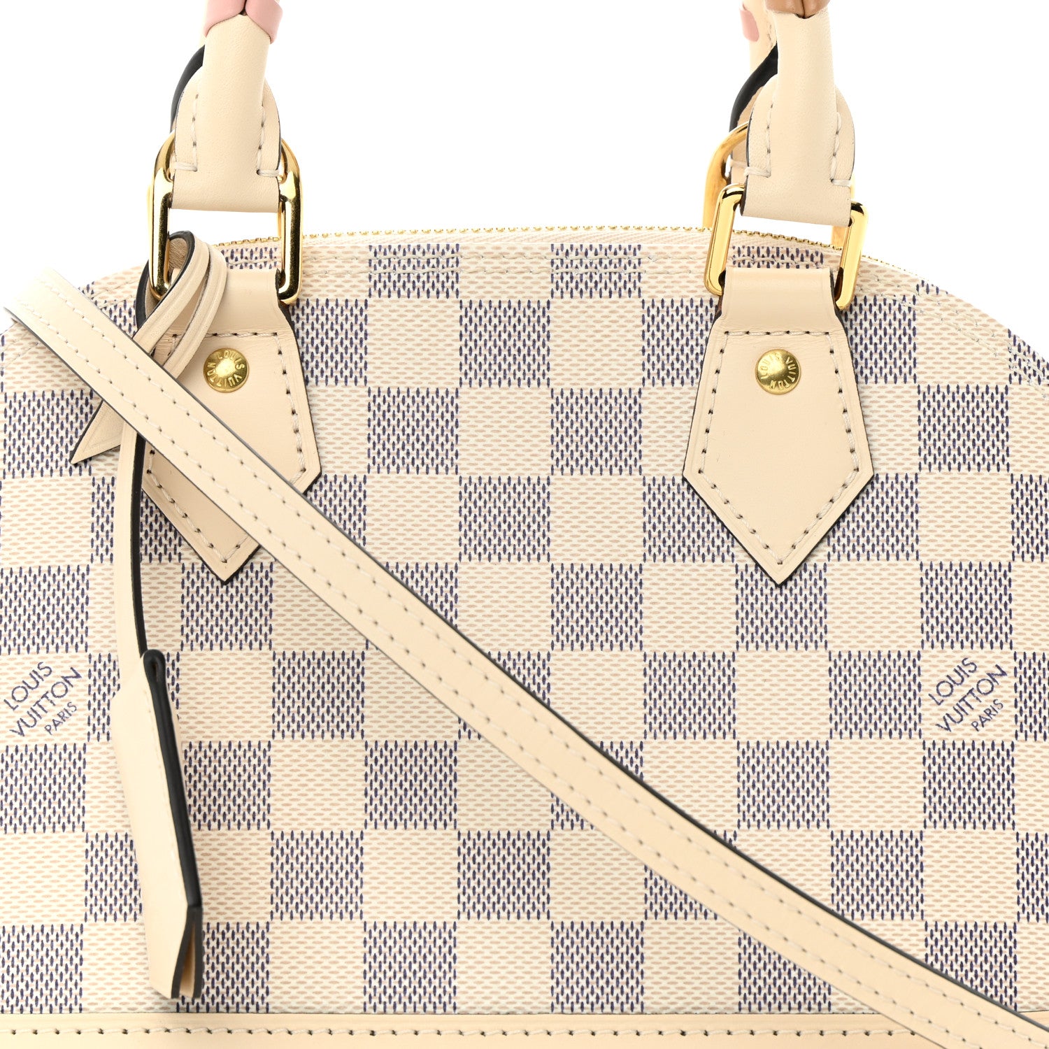 Louis Vuitton Damier Azur Braided Alma BB 7 of 9