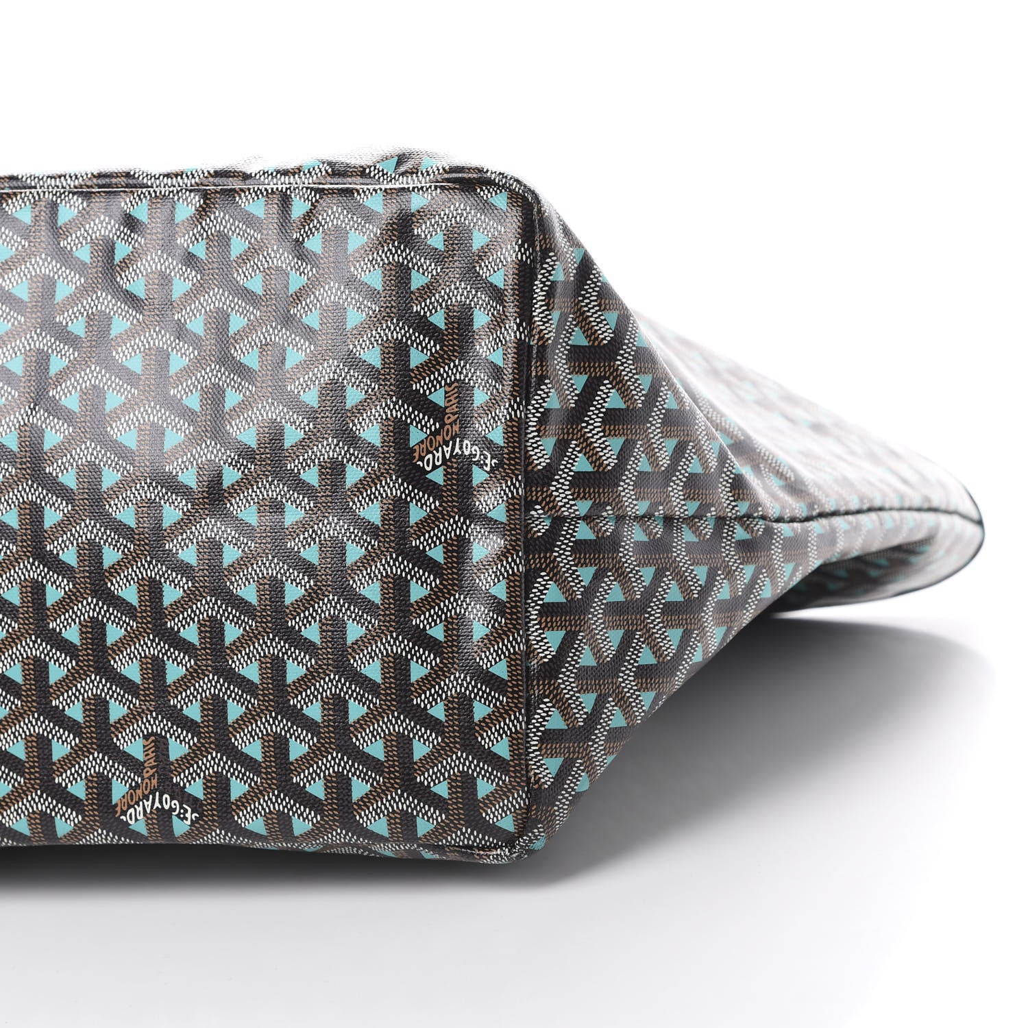 Goyard Goyardine Saint Louis Claire Voie GM Black Blue 10 of 12
