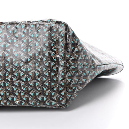Goyard Goyardine Saint Louis Claire Voie GM Black Blue 10 of 12