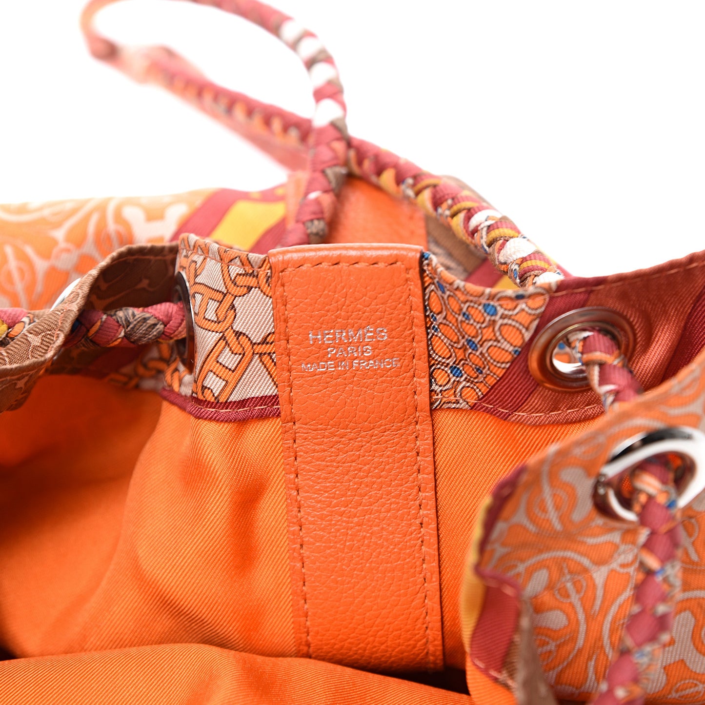 Silk Evercolor Carre en Cravates Soie Cool Flamingo Pink Deer Brown Orange
