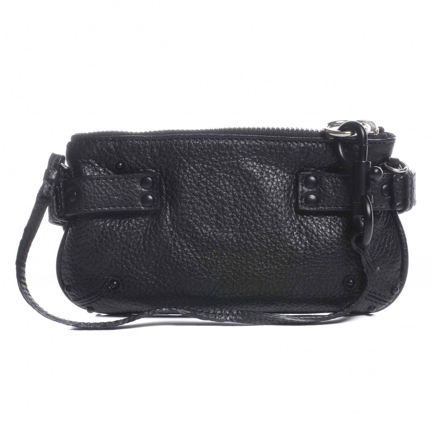 Leather Paddington Clutch Black