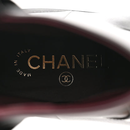 Chanel Calfskin CC Ankle Boots 39.5 Black 6 of 10